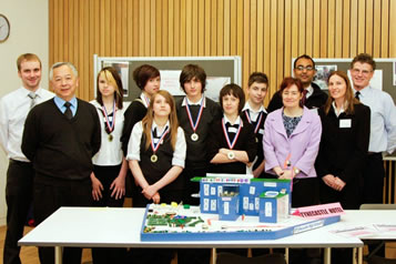The 2010 runners-up, Tynecastle High School, Edinburgh