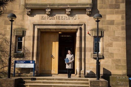 Professor Lothian at the School of Engineering, Sanderson Building, University of Edinburgh